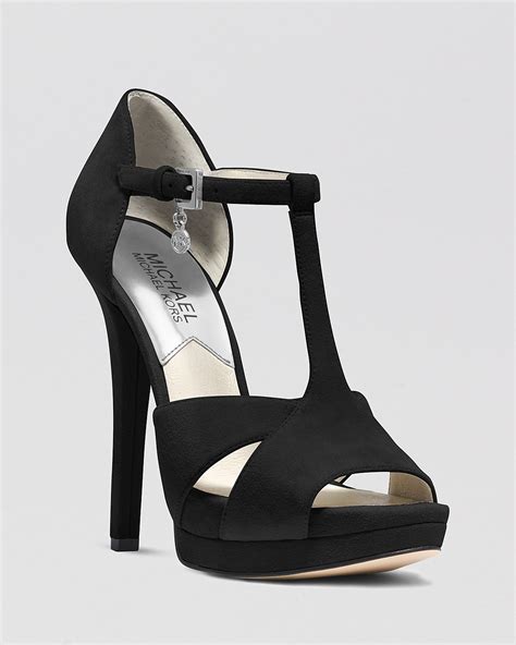 michael kors open toe ankle strap high heels|michael kors high heel pumps.